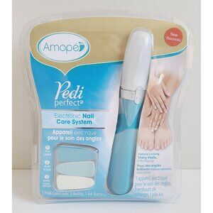 Amope Pedi Perfect Electronic Nail Care System With Refills NEW